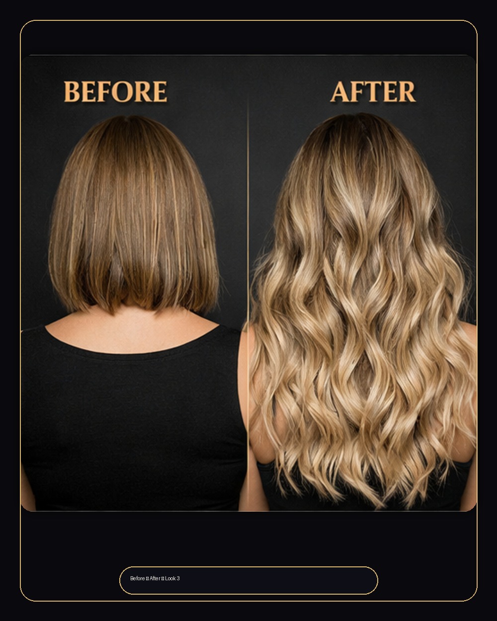 Extensions Mia salon hair result